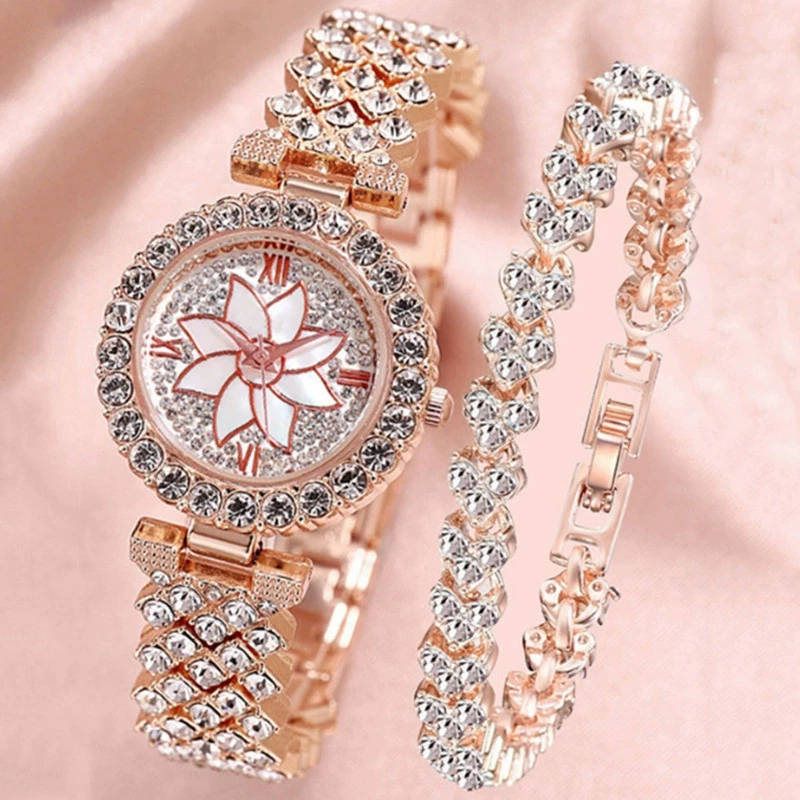 Diamond women's watch ladies fashion Roman quartz watch